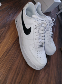 Black nike Air Force 1 Good used condition but - Depop